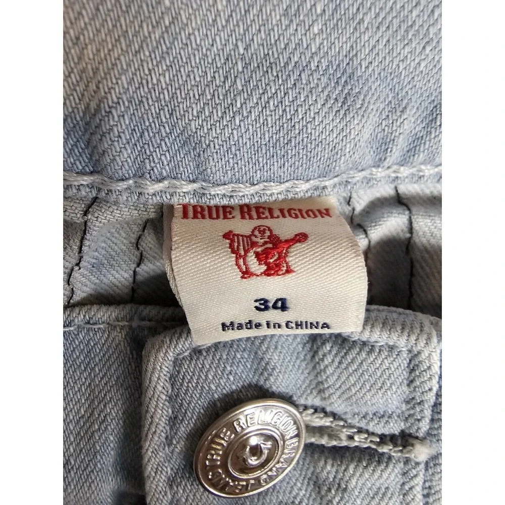 True Religion Jeans Mens 34 Geno Originals Denim Blue Relaxed Slim Fit